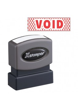 Message Stamp - "VOID" - 0.50" Impression Width x 1.63" Impression Length - 100000 Impression(s) - Red - Recycled - 1 Each - xst1825